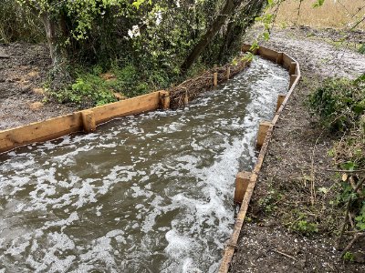 Riverbank restoration and reinforcement