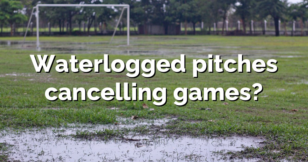 Do you need a solution to fix a waterlogged pitch?