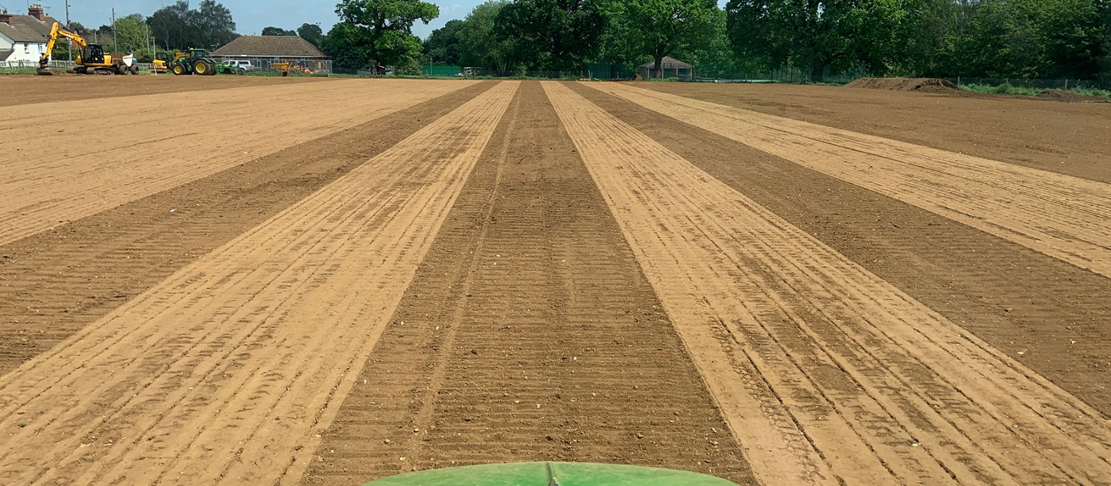 Football Field Construction Level Surface