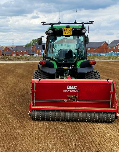 Sports Field Construction Seeding