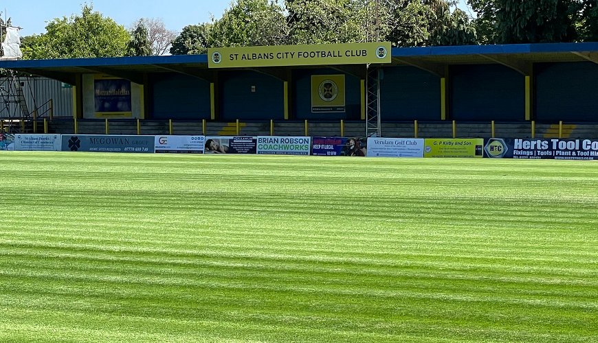 Pristine Football Pitch Playing Surface