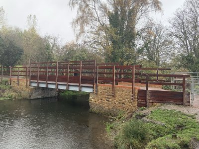 Public access bridges over streams and ditches